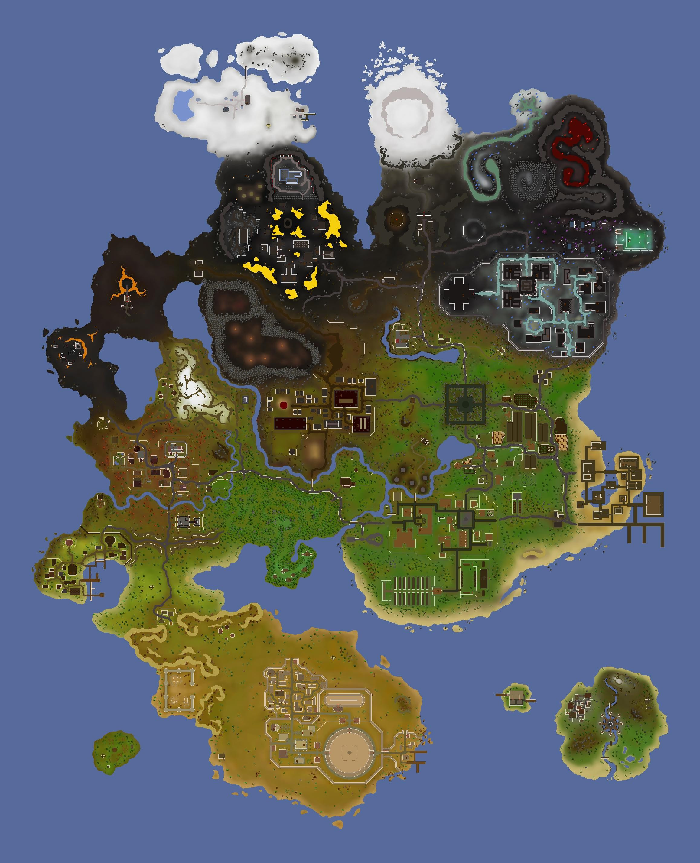 Old School Runescape Wallpaper Wallpapersafari With - Osrs New Zeah Map , HD Wallpaper & Backgrounds