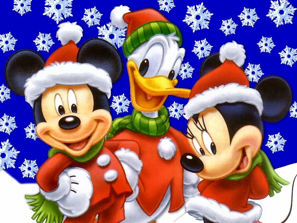 Gambar Lucu Bisa Bergerak Terbaru Display Picture Unik - Mickey Mouse Christmas , HD Wallpaper & Backgrounds