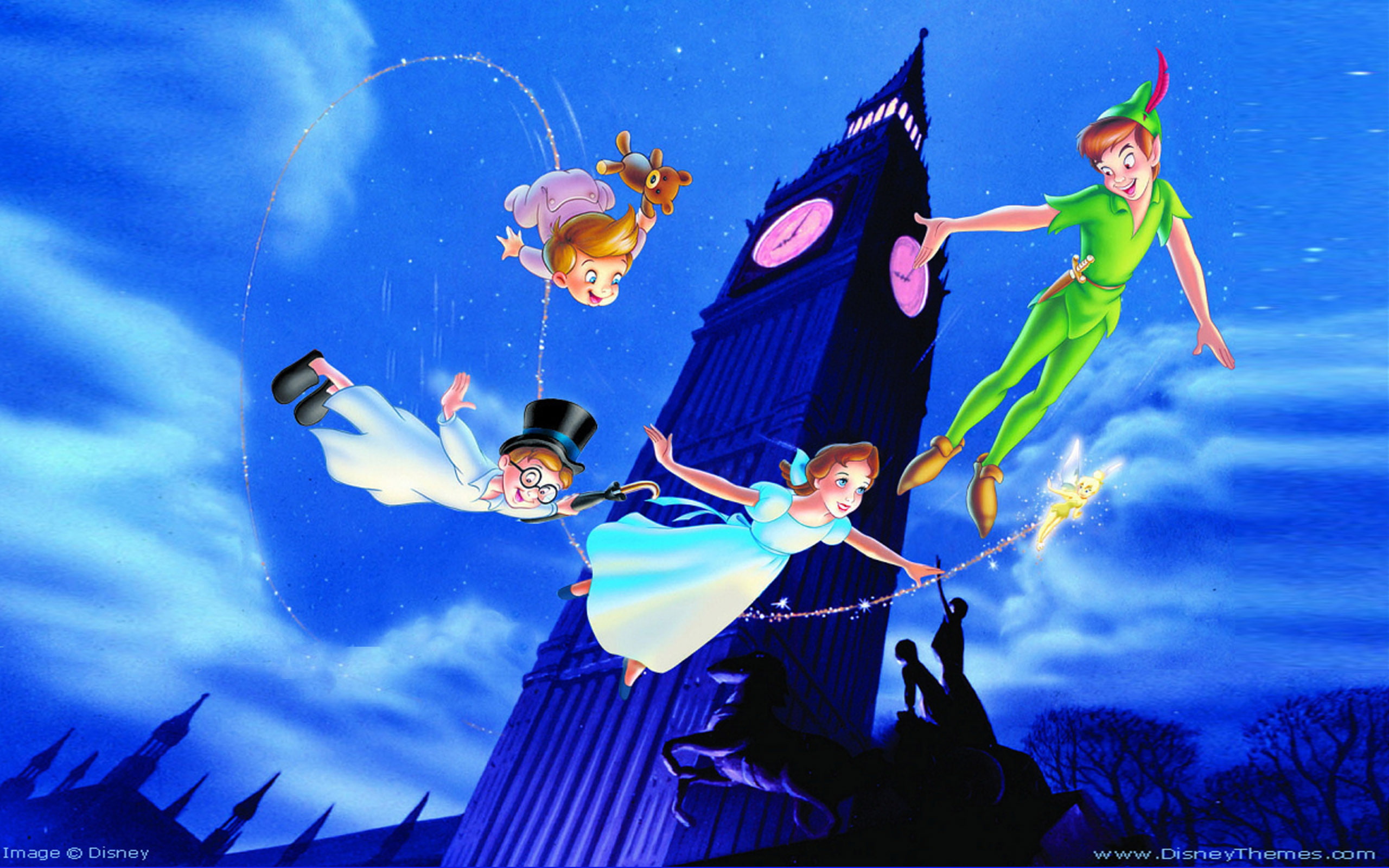 Peter Pan And Friends Wendy Darling John Darling Lost - Peter Pan And Children , HD Wallpaper & Backgrounds