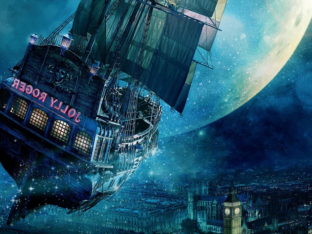 Jolly Roger Ship Peter Pan - Imagem Do Peter Pan 4k , HD Wallpaper & Backgrounds