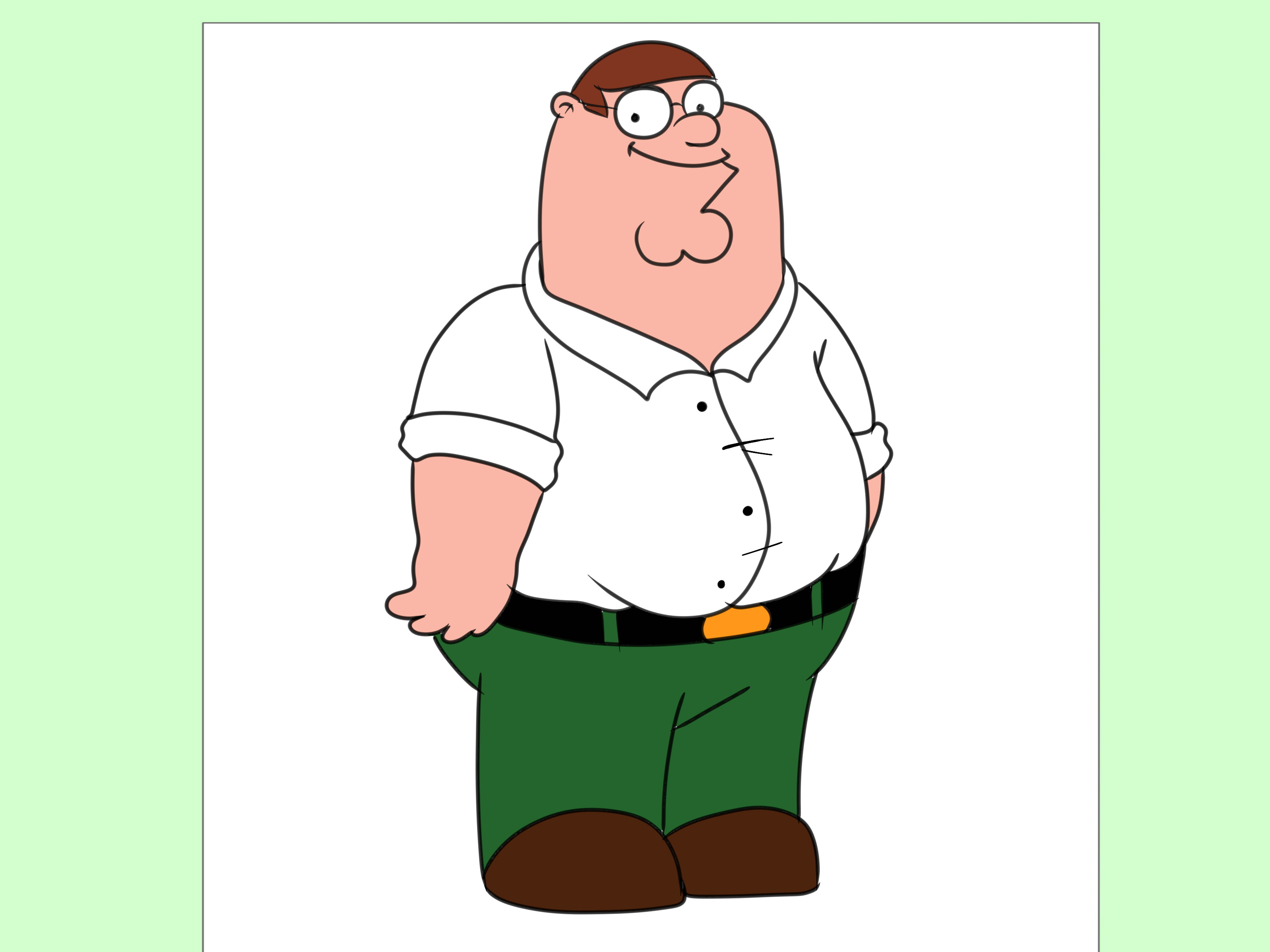 How To Draw Peter From Family Guy - Draw Family Guy Peter , HD Wallpaper & Backgrounds
