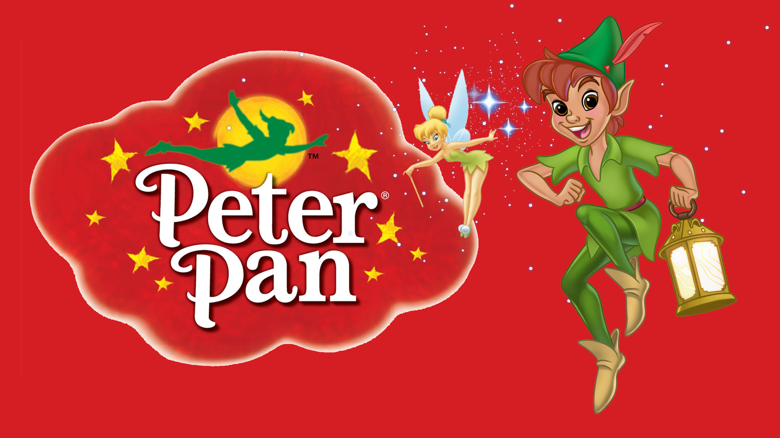 Walt Disney Cartoon Peter Pan And Tinkerbell Desktop - Peter Pan Peanut Butter Logo , HD Wallpaper & Backgrounds