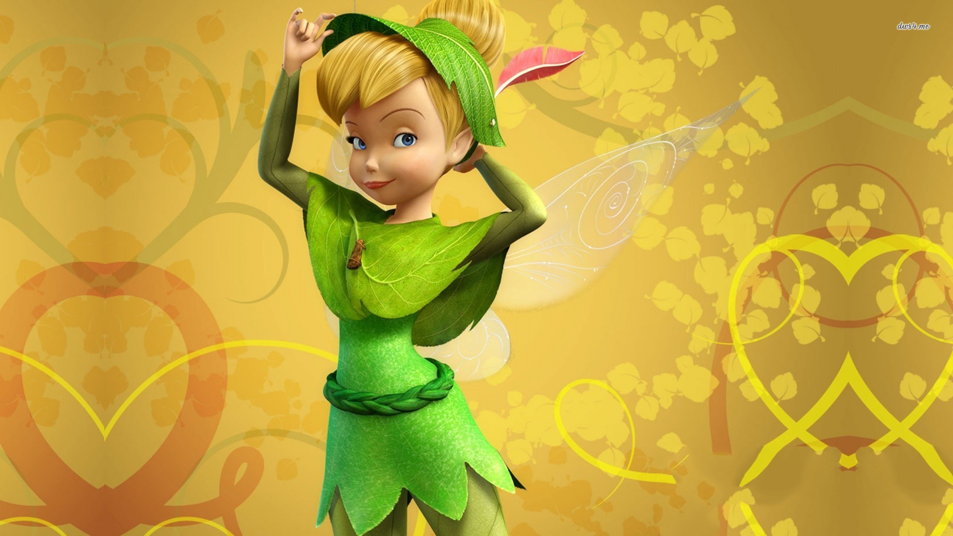 Tinker Bell In Peter Pan Outfit Wallpaper - Tinkerbell Wallpaper Hd , HD Wallpaper & Backgrounds