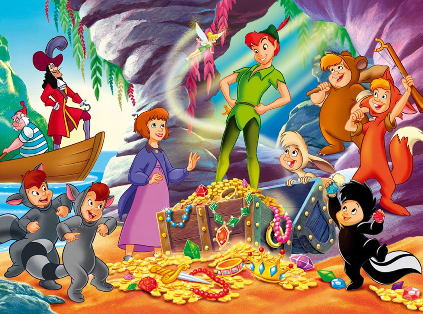 Peter Pan Wallpaper Hd - Peter Pan All Characters , HD Wallpaper & Backgrounds