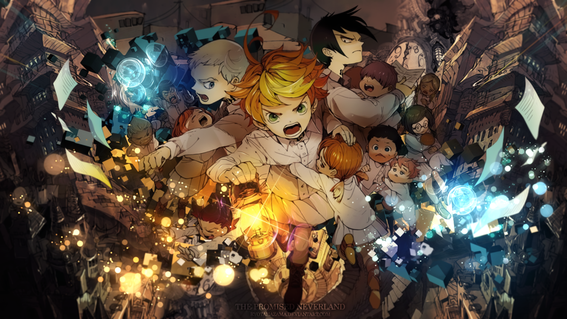 30 The Promised Neverland Hd Wallpapers - Fan Art The Promised Neverland , HD Wallpaper & Backgrounds