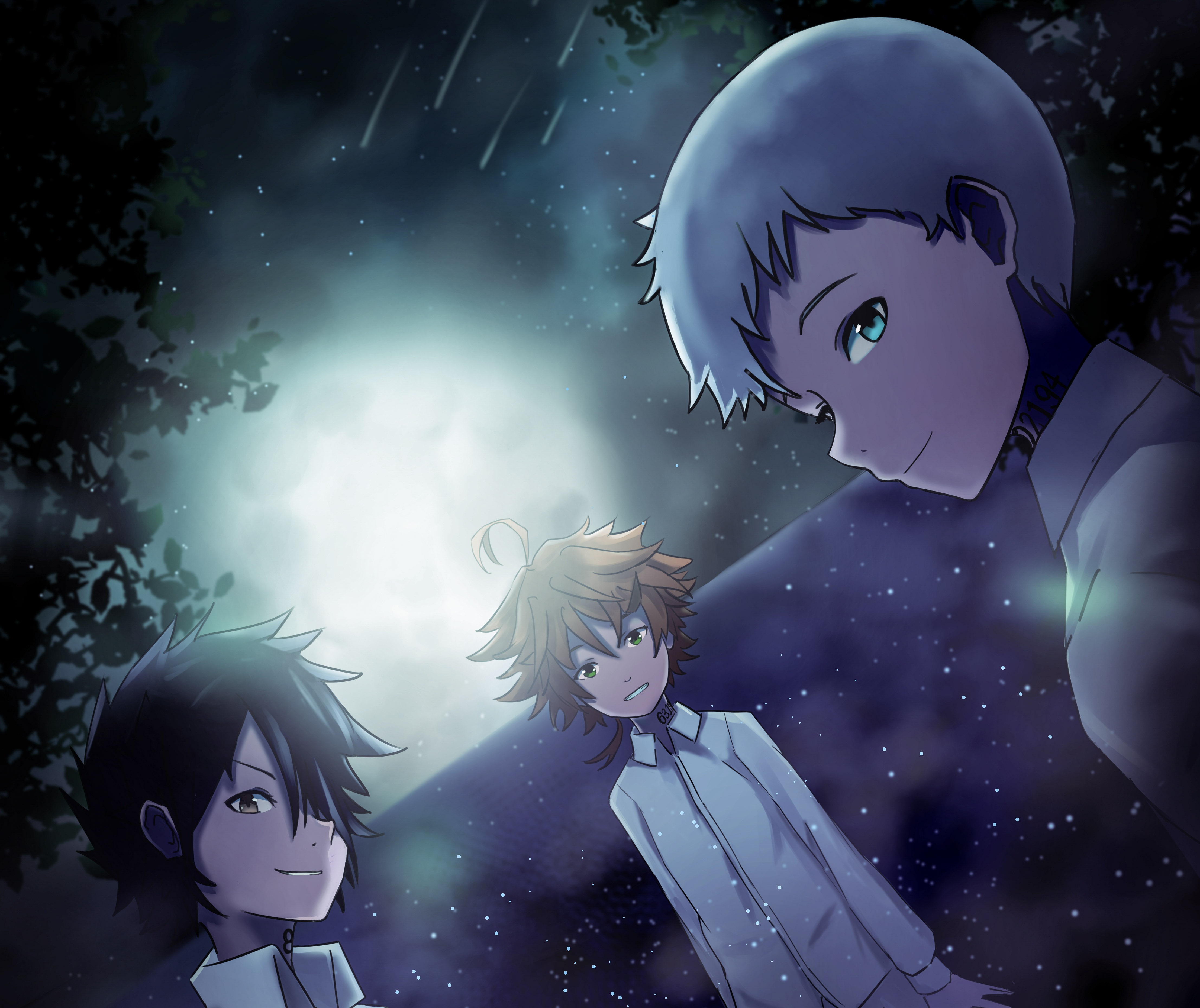 Emma , Norman , Ray ( - Norman The Promised Neverland , HD Wallpaper & Backgrounds