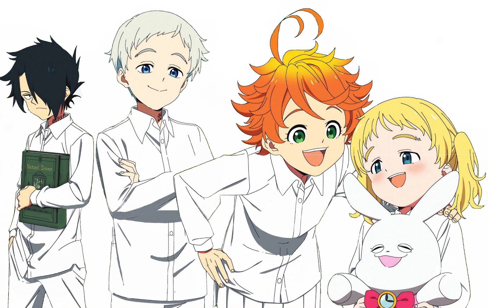 Promised Neverland Emma Norman Ray , HD Wallpaper & Backgrounds