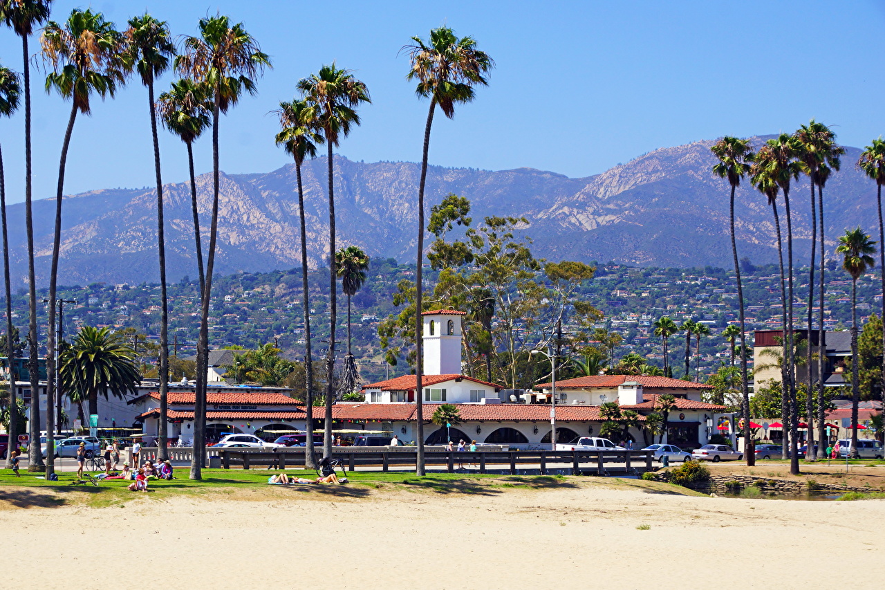 1280 X - Santa Barbara Plage Californie , HD Wallpaper & Backgrounds