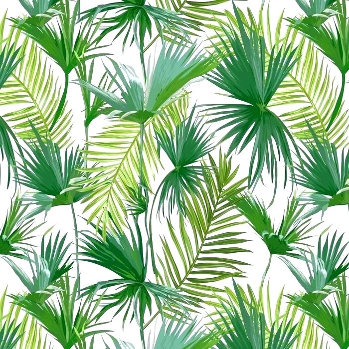Personality Southeast Blue Palm Leaf Wallpapers Simple - Jungle Leaves Print , HD Wallpaper & Backgrounds