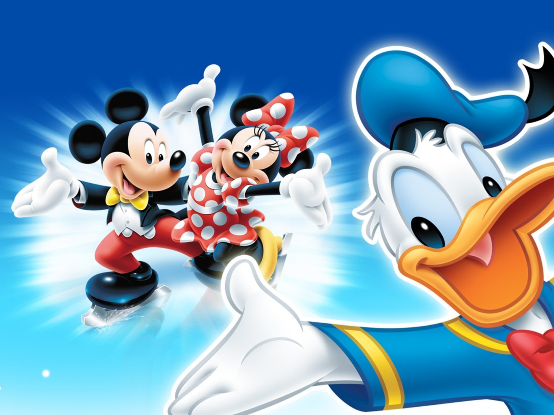 Donald Duck Mickey And Minnie , HD Wallpaper & Backgrounds