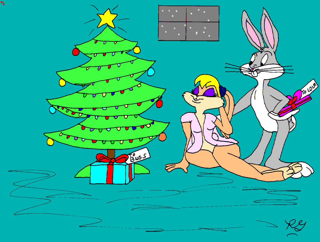 Bugs Bunny Fotos - Merry Christmas Lola , HD Wallpaper & Backgrounds