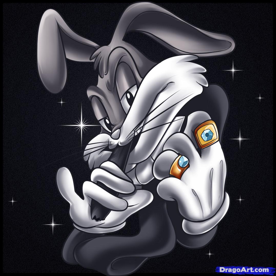 How To Draw Gangster Bugs Bunny - Gangster Bugs Bunny , HD Wallpaper & Backgrounds