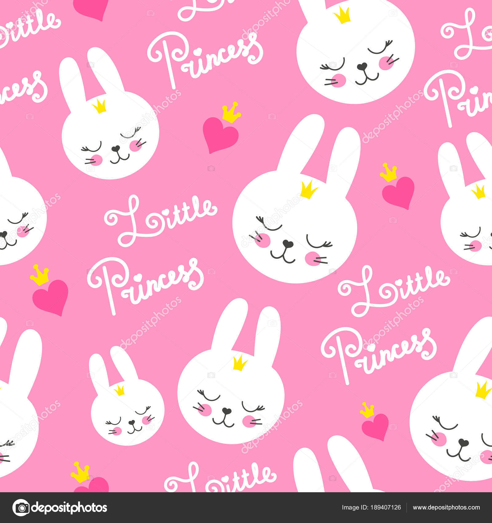 Cute Baby Pattern With Little Bunny - Cute Baby Girl Pattern , HD Wallpaper & Backgrounds