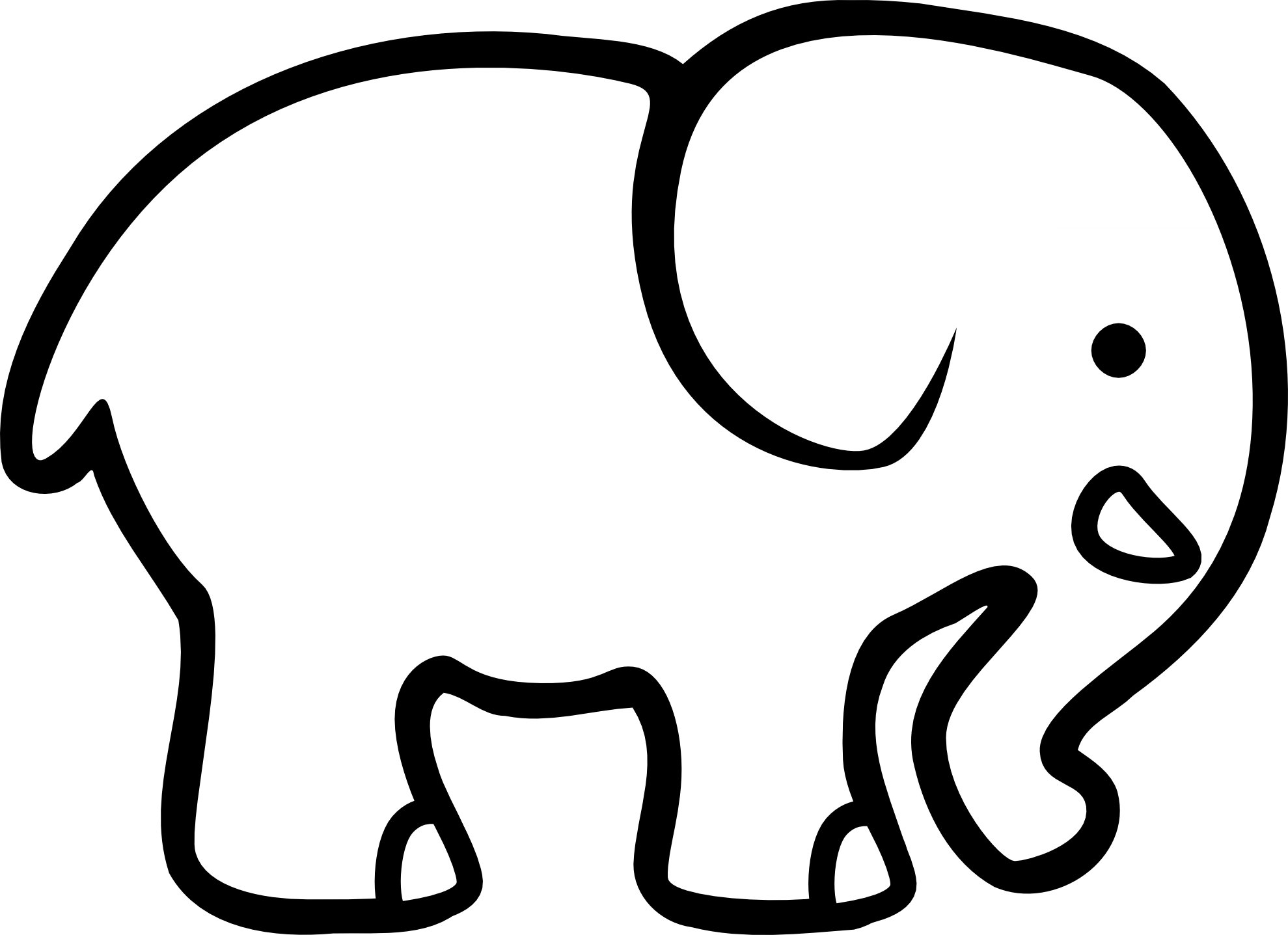 Cartoon Elephant Hd Wallpaper Background Hd Wallpapers - Dibujo De Un Elefante , HD Wallpaper & Backgrounds