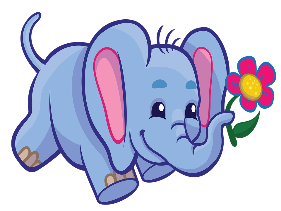 Temporary Elephant Cartoon Cute Free Image On Pixabay - Jungle Animals Clipart Png , HD Wallpaper & Backgrounds