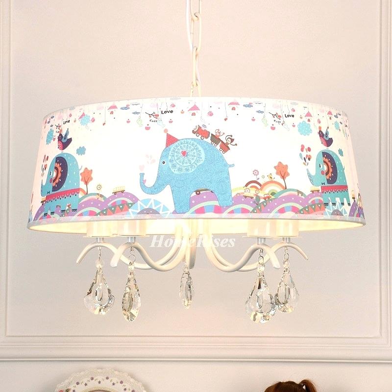 Nursery Elephants Pink Elephant Wallpaper - Lampshade , HD Wallpaper & Backgrounds