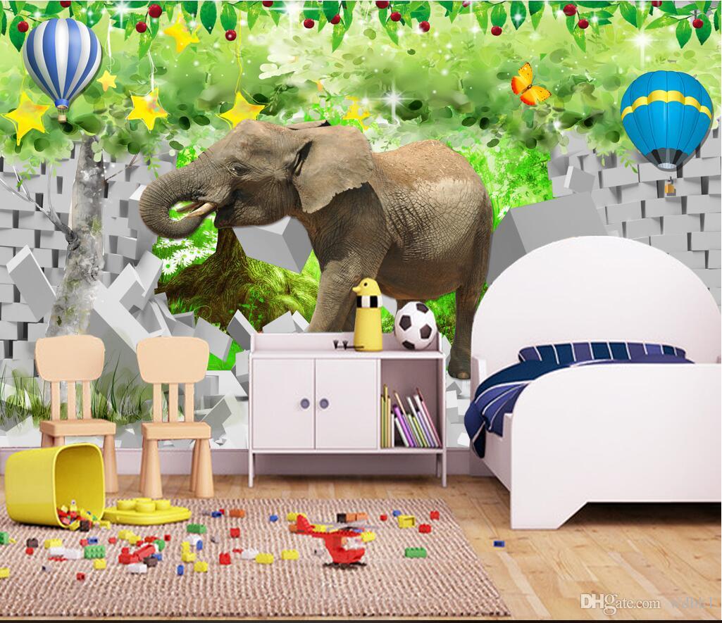3d Room Wallpaper Cloth Custom Photo 3d Elephant 3d - Animated Wallpaper Romantic Couple 3d , HD Wallpaper & Backgrounds