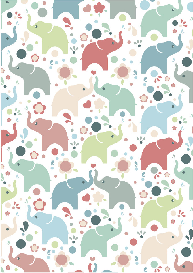 Elephant Print Bedding Set M S , HD Wallpaper & Backgrounds