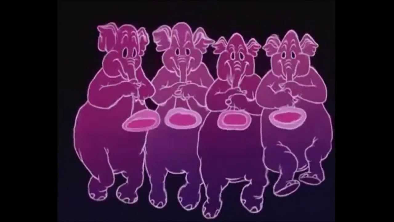 Pink Elephant Flowers Hd Wallpaper - Pink Elephants On Parade Reversed , HD Wallpaper & Backgrounds