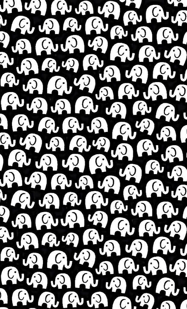 Black And White Elephant Background , HD Wallpaper & Backgrounds