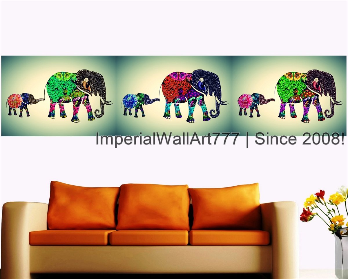 Imperialwallart777 Vintage Animal Photo Collage Elephant - Modern Art Eye Design , HD Wallpaper & Backgrounds