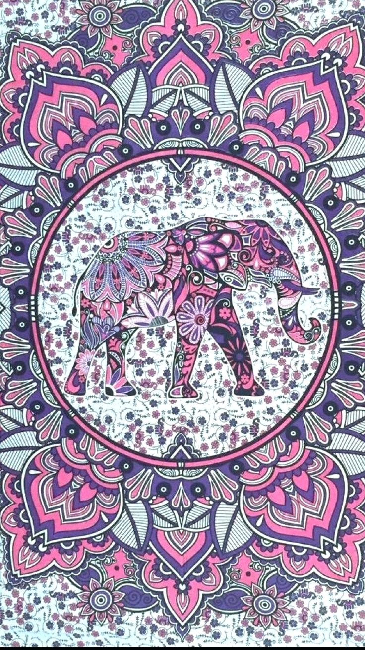 Elephant Print Wallpaper Kargo - Fondo De Pantalla Hd Mandalas , HD Wallpaper & Backgrounds