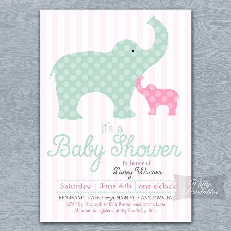 Free Printable Elephant Baby Shower Invitations Fresh - Indian Elephant , HD Wallpaper & Backgrounds