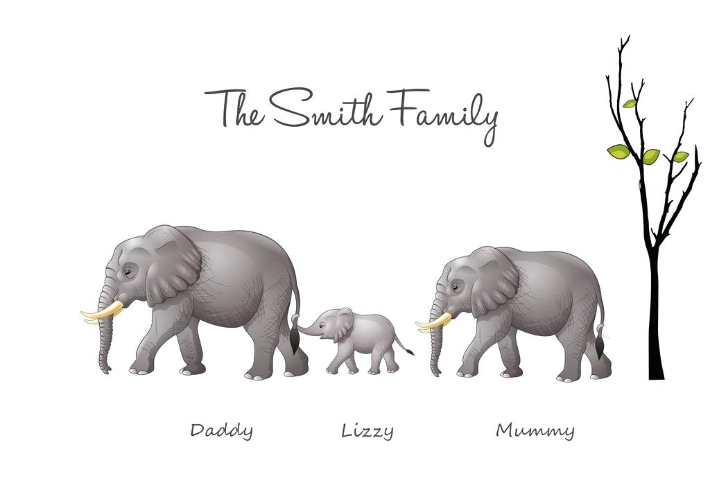 Elephant Pictures To Print Family Elephant Print Build - Elephants Pictures To Print , HD Wallpaper & Backgrounds