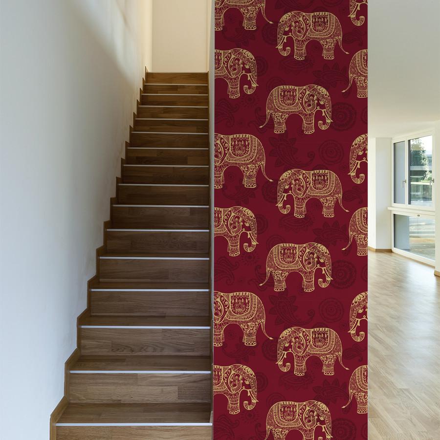Paisley Elephants Removable Wallpaper - Peel And Stick Wallpaper Lemons , HD Wallpaper & Backgrounds