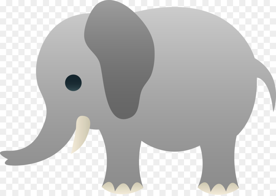 Asian Elephant Clipart Gray Elephant - Black And White Printable Baby Elephant Clipart , HD Wallpaper & Backgrounds