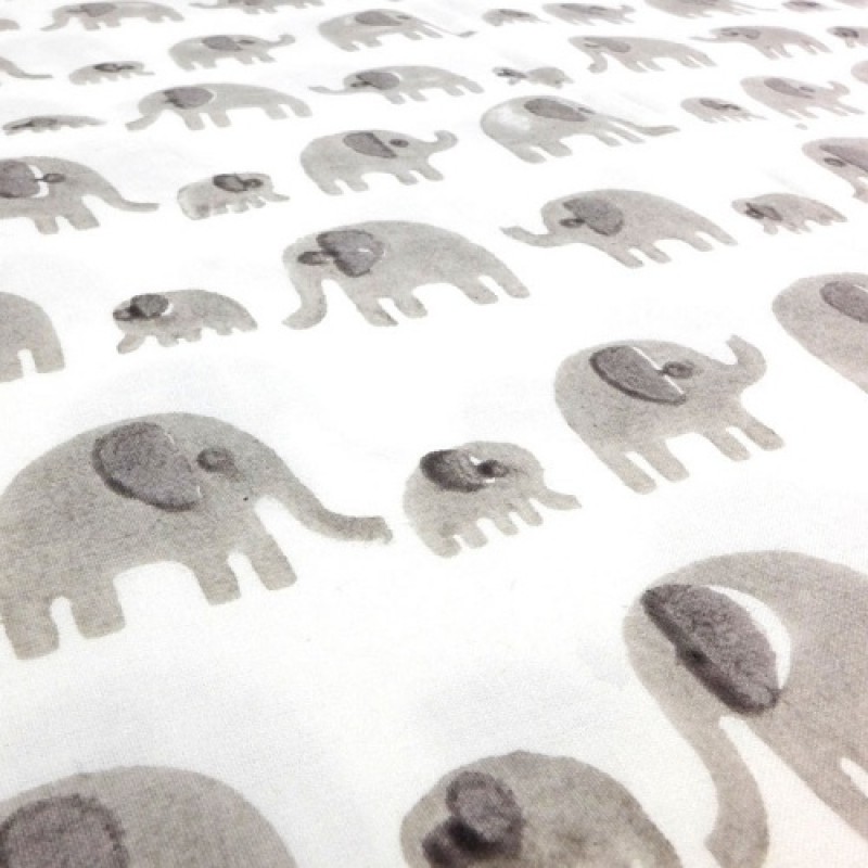 Grey Elephant Wallpaper Uk ↺ - Elephant Cot Bedding Uk , HD Wallpaper & Backgrounds