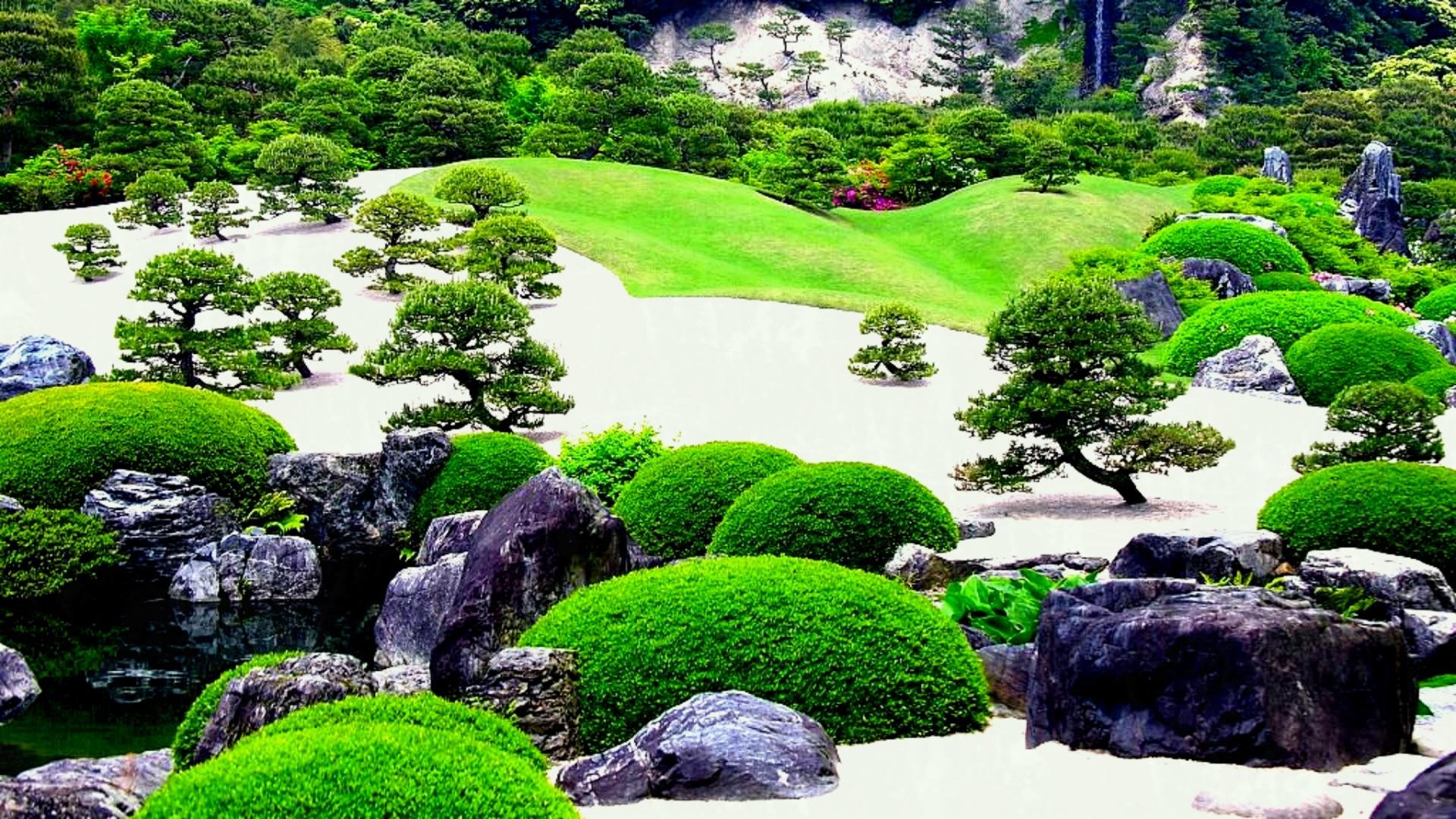 Japanese Garden Wallpapers Wide Outdoors Wallpaper - Adachi Museum Of Art , HD Wallpaper & Backgrounds