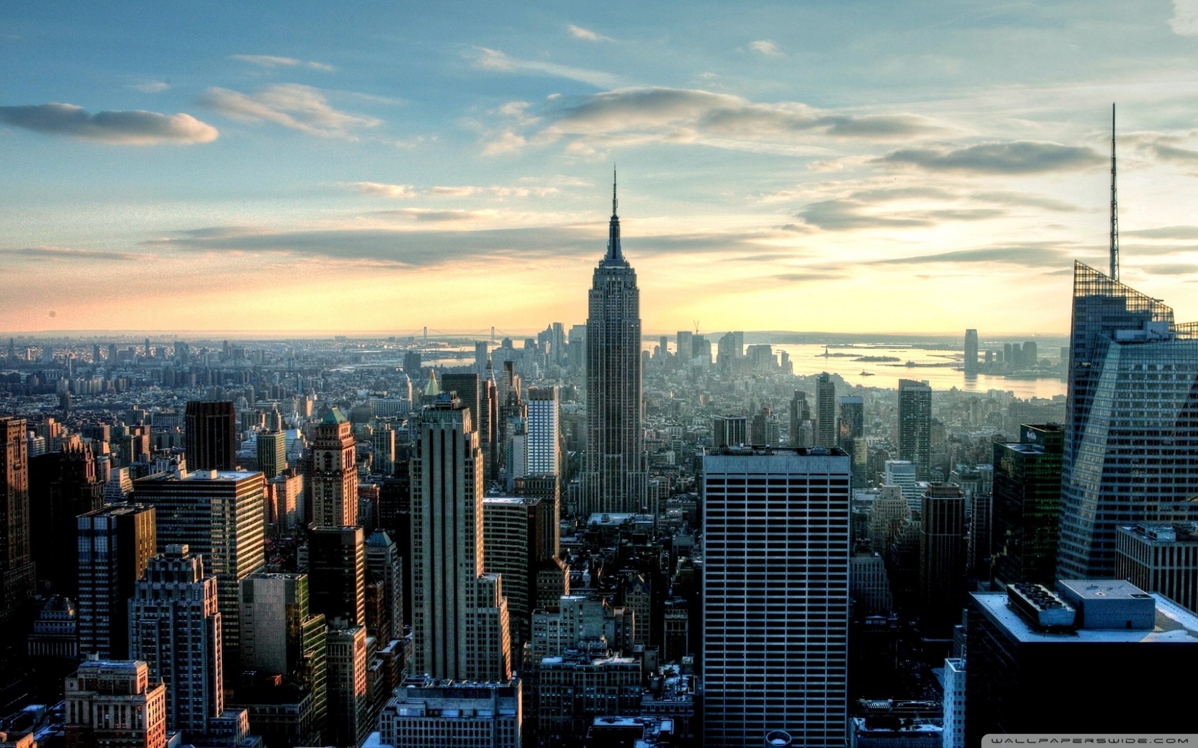 Empire State Building In Morning Wallpaper - New York City , HD Wallpaper & Backgrounds