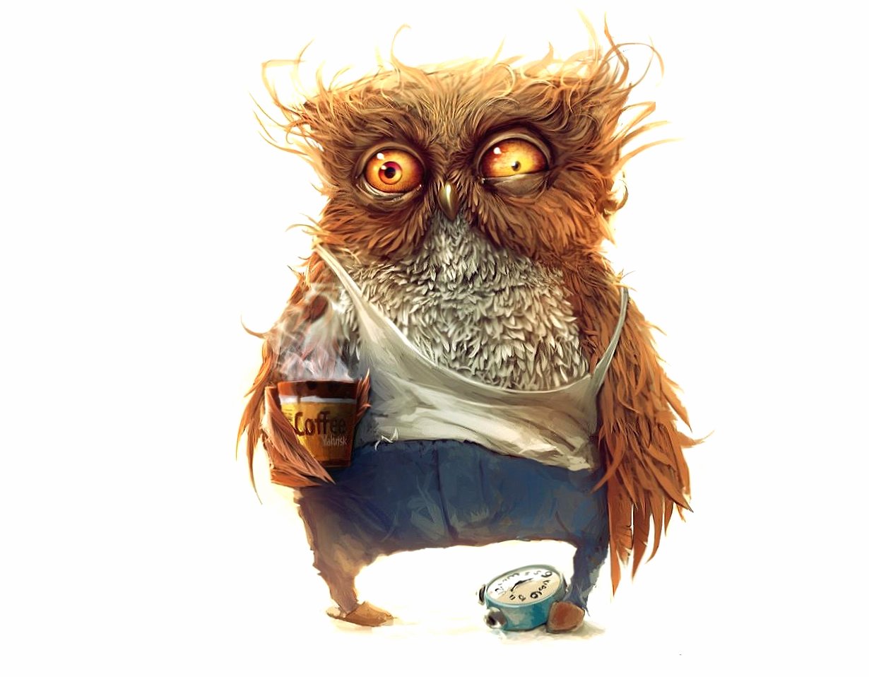 Funny Good Morning Owl Wallpapers Hd Quality - Me On Mondays , HD Wallpaper & Backgrounds