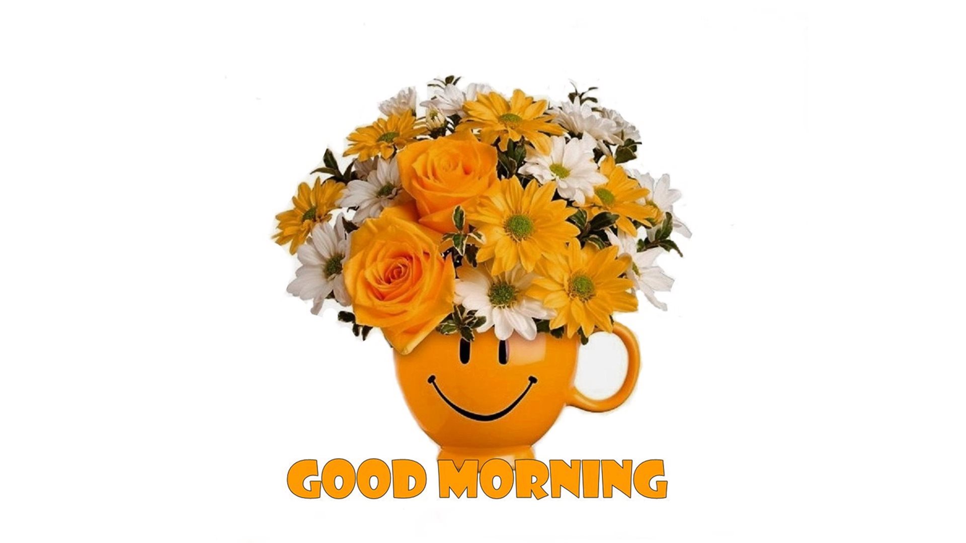 Good Morning Smiley Cute Flowers Hd Wallpaper - Flower Bouquet , HD Wallpaper & Backgrounds