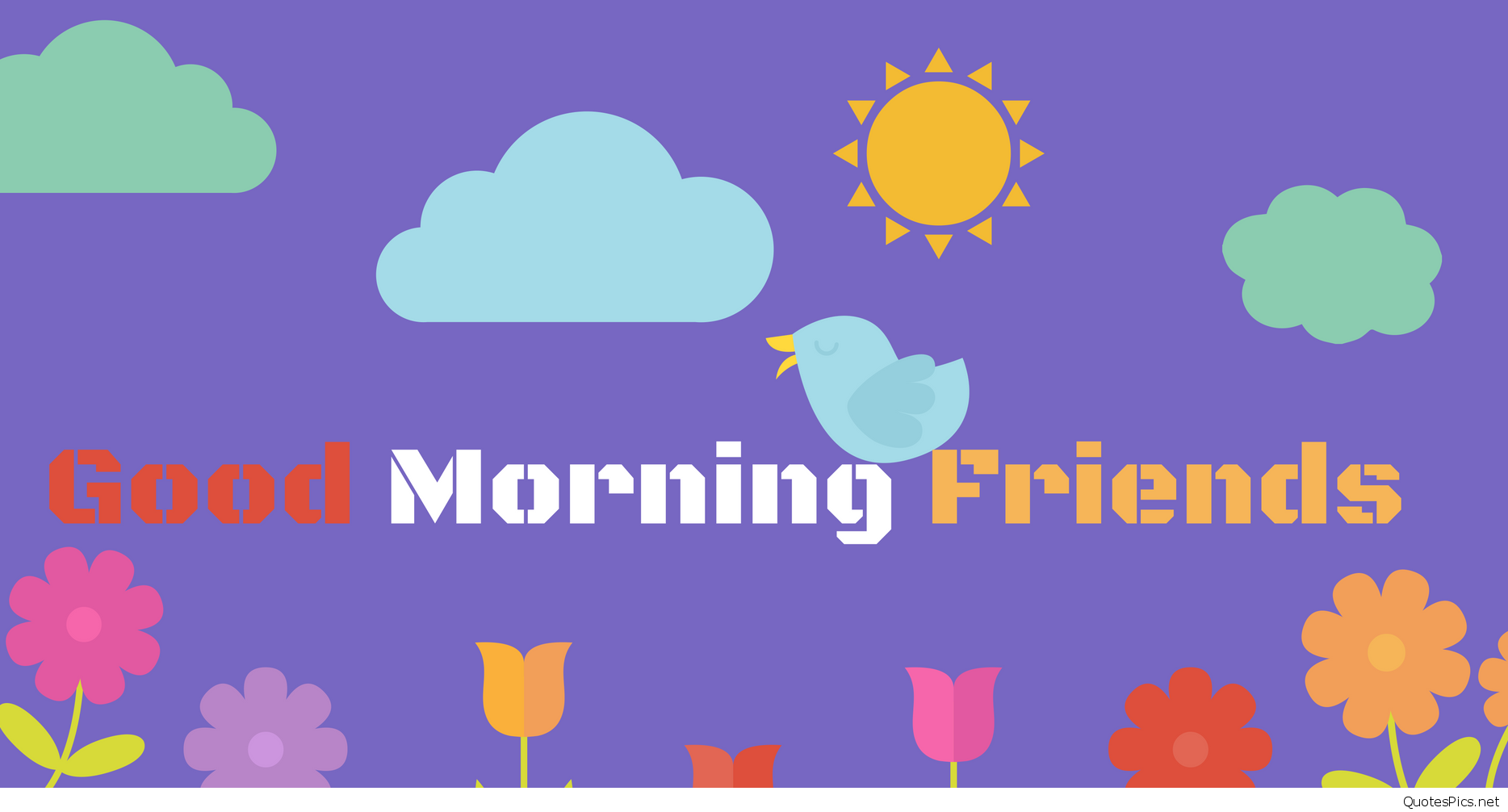 Good Morning Friends Wallpaper - Illustration , HD Wallpaper & Backgrounds