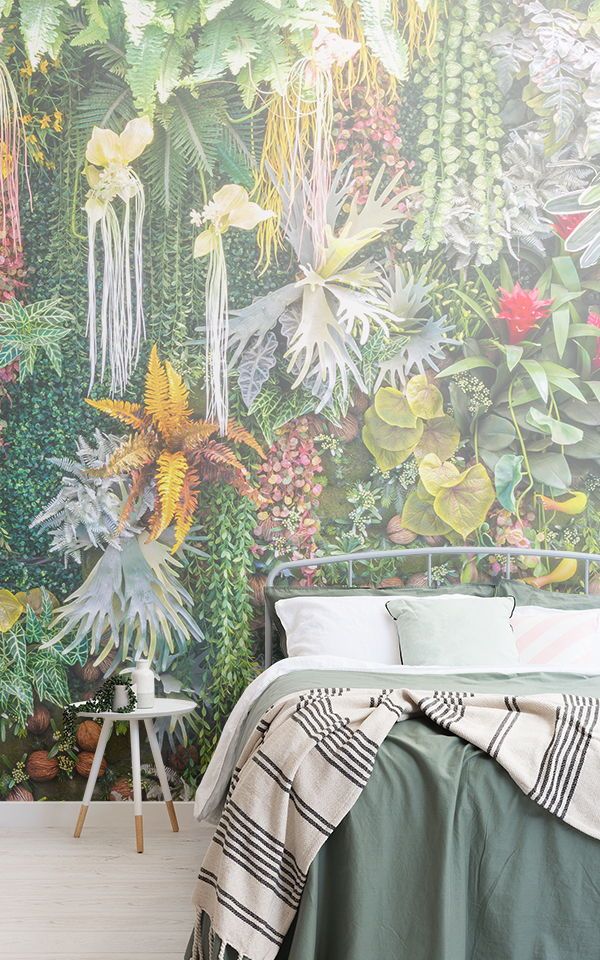 Bedroom Wallpaper Ideas - Green Wall , HD Wallpaper & Backgrounds