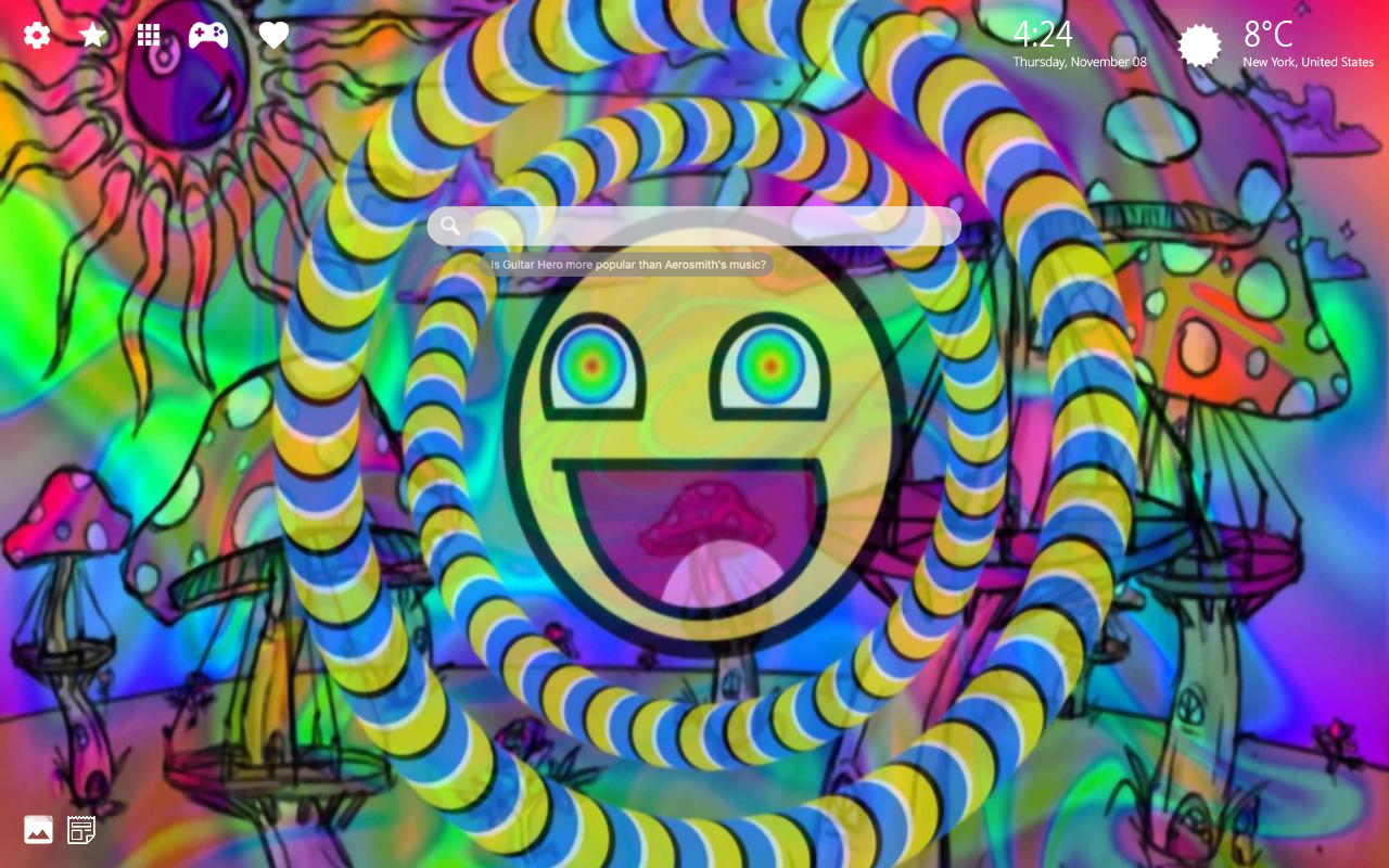 Tie Dye Home - Psychedelic Emoji , HD Wallpaper & Backgrounds