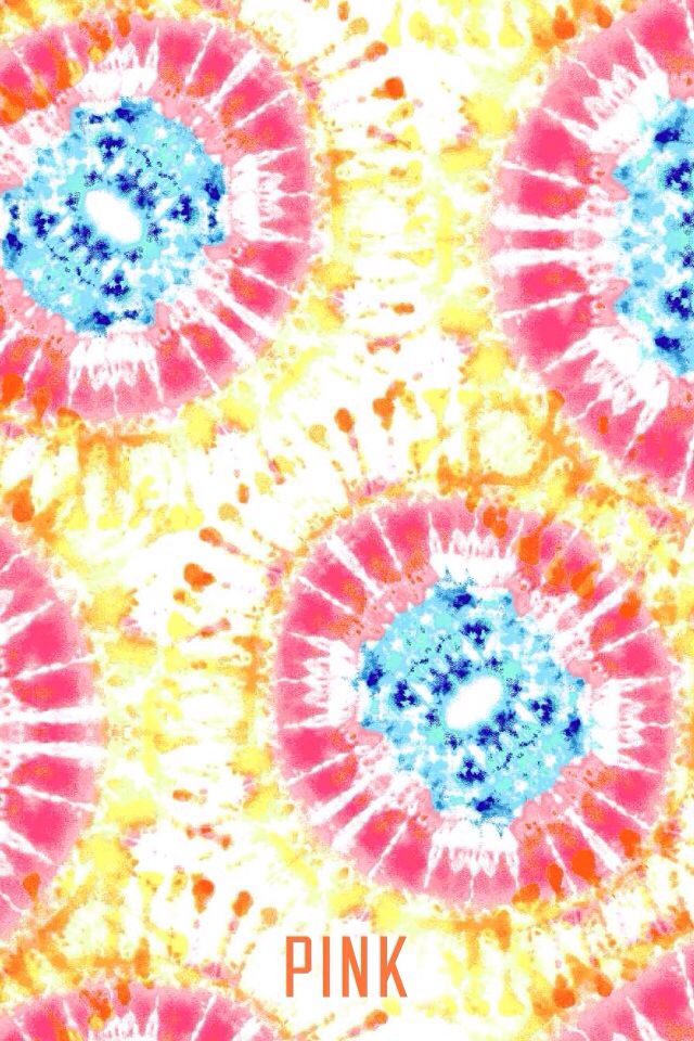 Pink Tie Dye Iphone Wallpaper - Victoria Secret Pink Patterns , HD Wallpaper & Backgrounds