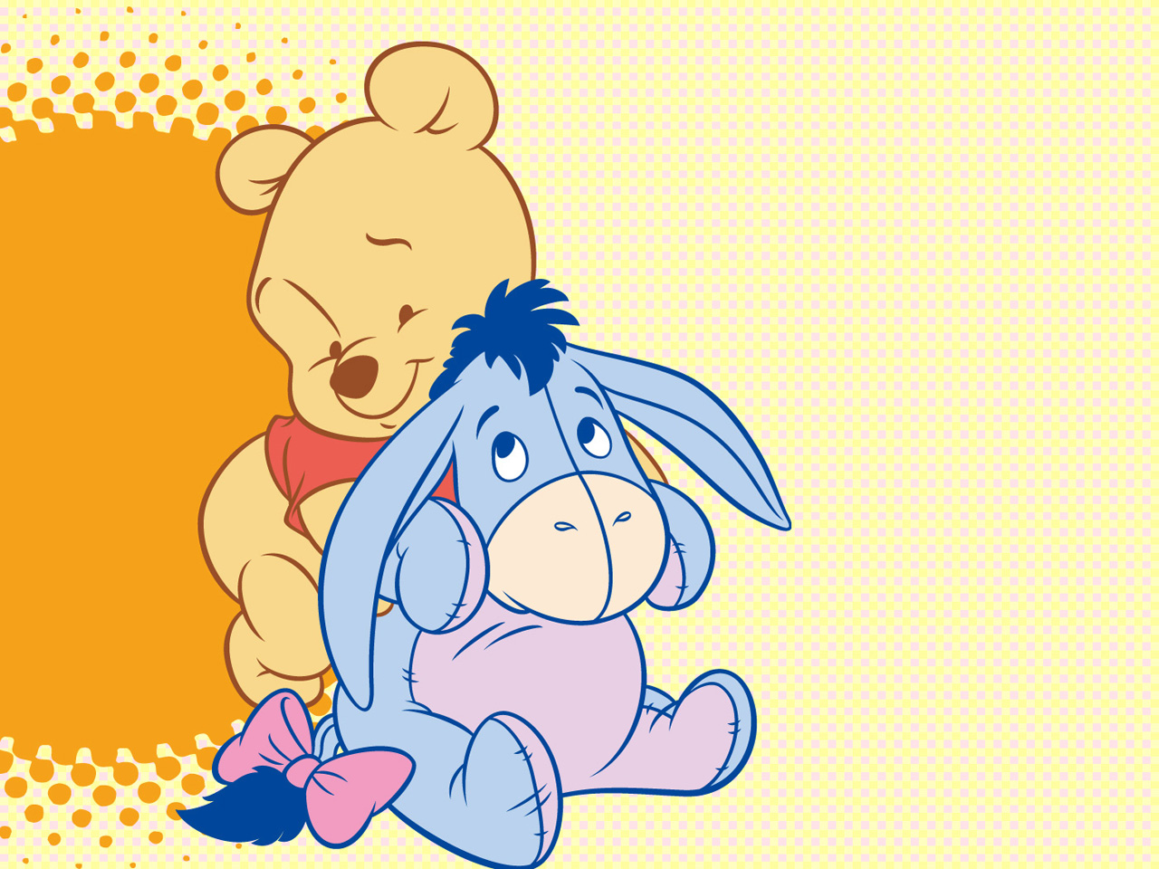 Eeyore Wallpaper Photo - Baby Pooh And Eeyore , HD Wallpaper & Backgrounds