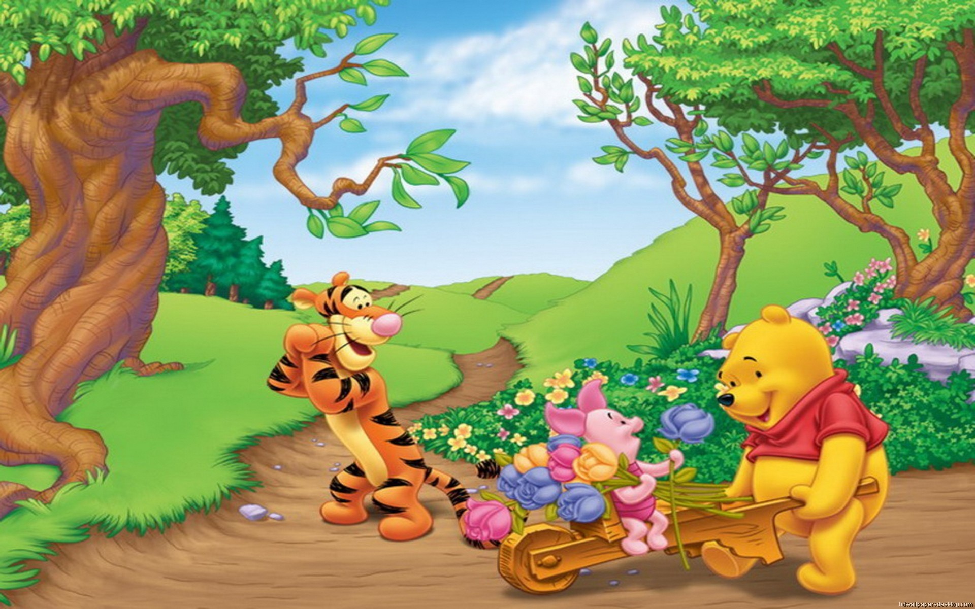 Cartoon Eeyore Wallpapers - Winnie The Pooh Nature , HD Wallpaper & Backgrounds