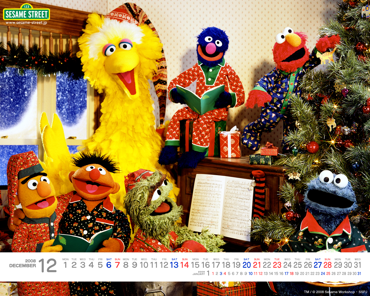 Elmo Images Elmo Hd Wallpaper And Background Photos - Sesame Street Merry Christmas , HD Wallpaper & Backgrounds