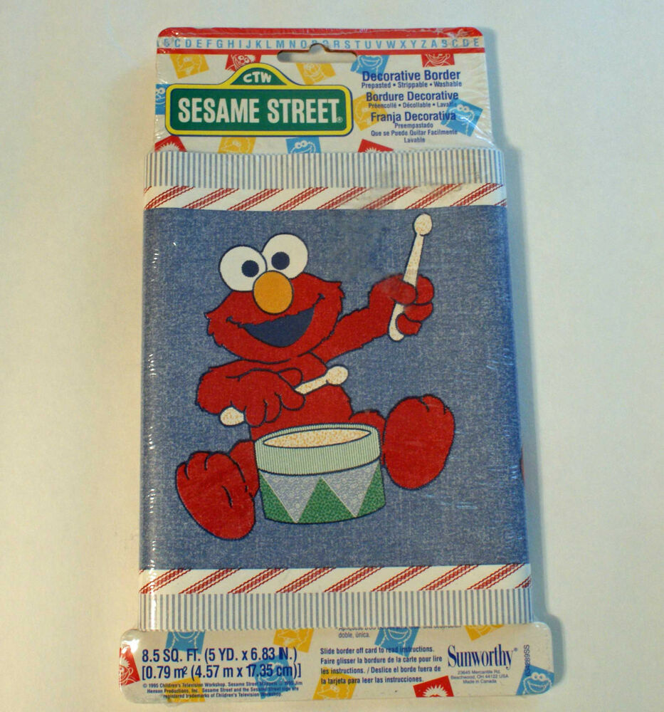 Details About Elmo Sesame Street Wallpaper Border 1 - Sesame Street , HD Wallpaper & Backgrounds