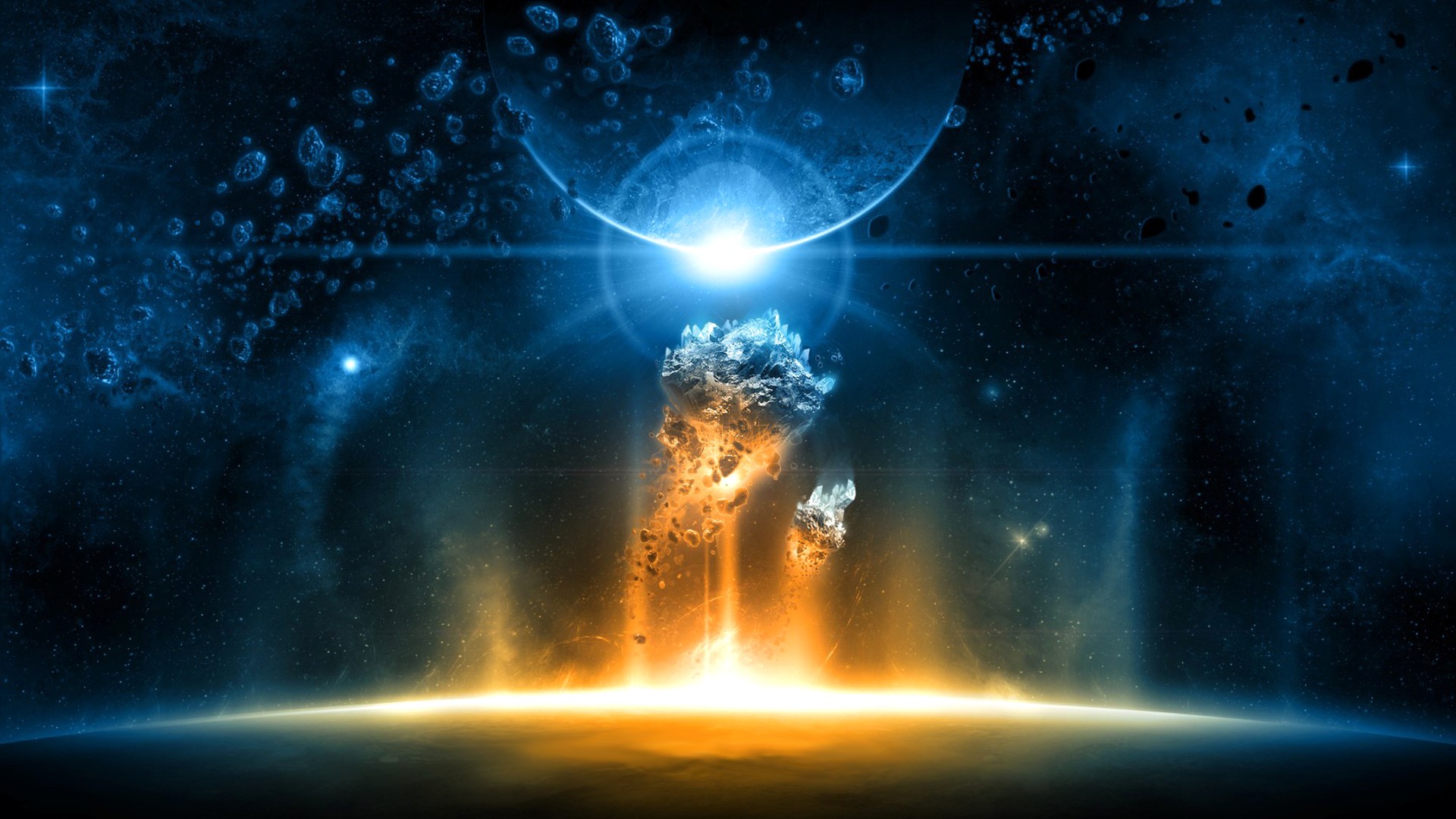 Outer Space Technology Digital Art Artwork Hd Wallpaper - Law Of Attraction Hd , HD Wallpaper & Backgrounds