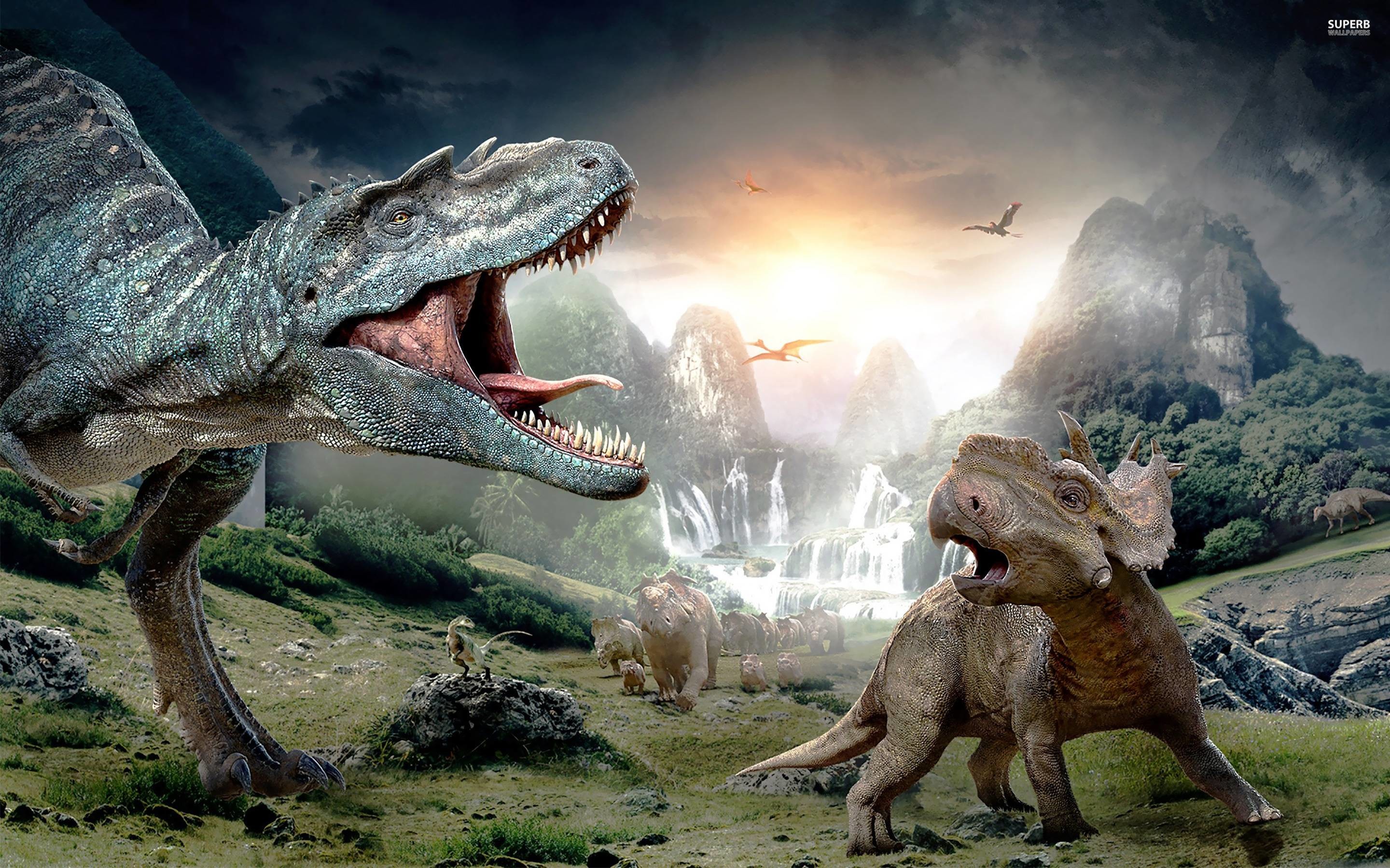 - - Dinosaurs 3d , HD Wallpaper & Backgrounds