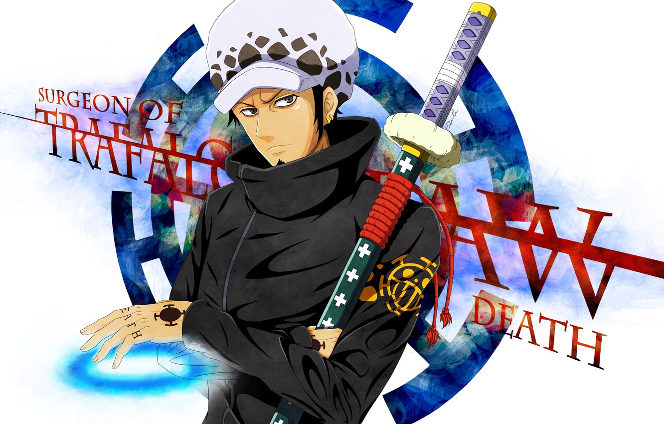 Photo Wallpaper Sword Game One Piece Blue Anime Trafalgar Law Wallpaper Room Hd Wallpaper Backgrounds Download