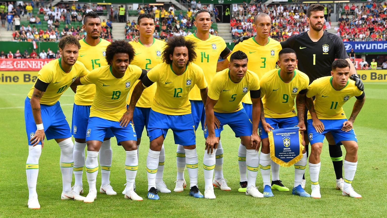 Are Born-again Brazil Ready To Unleash Magic Quartet - Brazil National Team 2019 , HD Wallpaper & Backgrounds