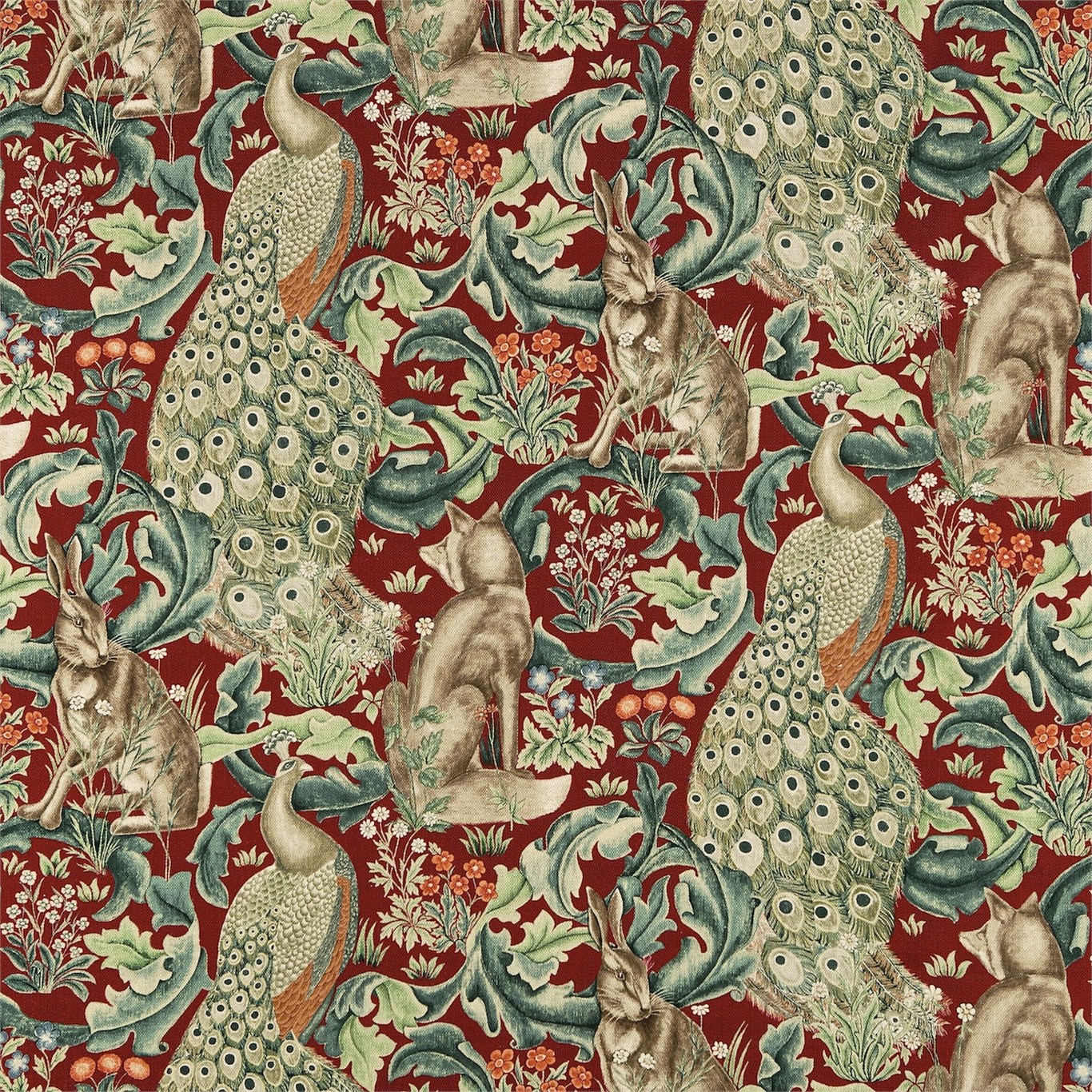 Forest - William Morris Forest Fabric , HD Wallpaper & Backgrounds