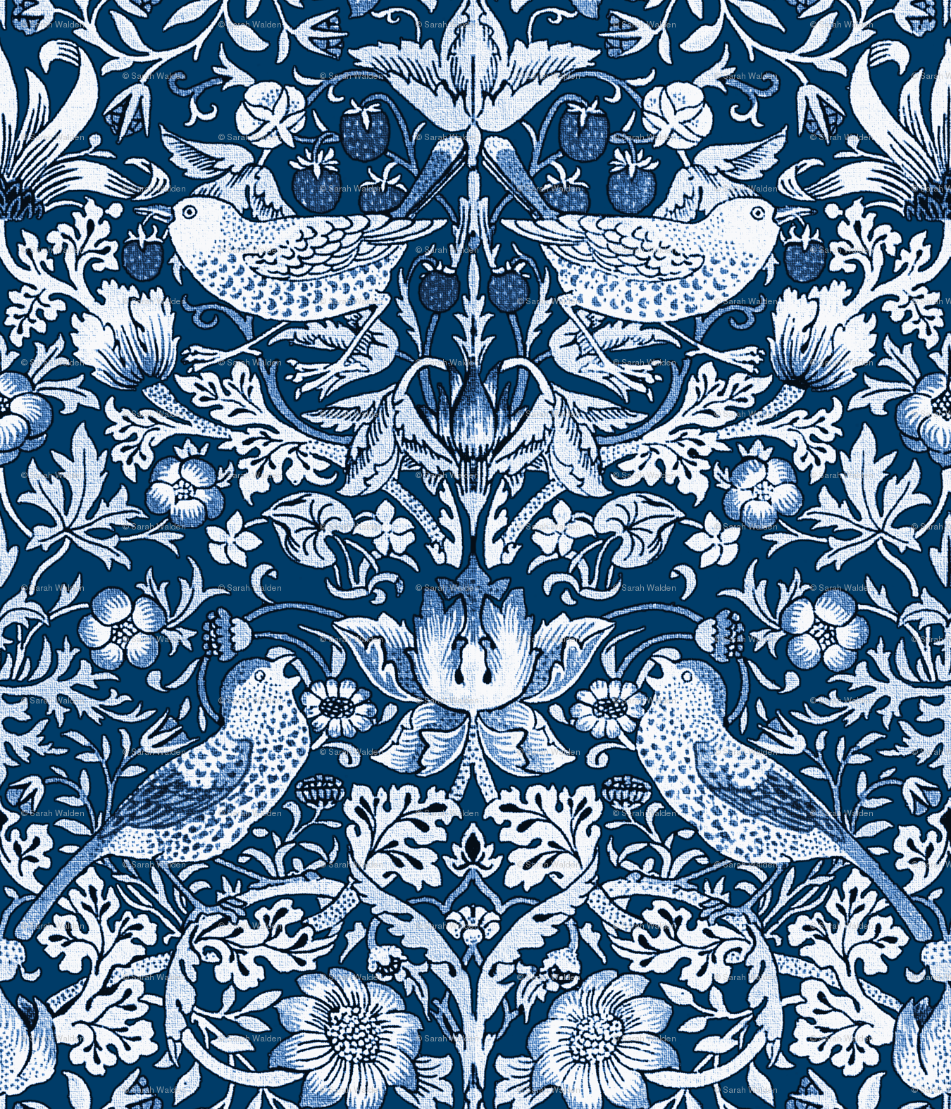 William Morris Strawberry Thief Fabric - Arts And Crafts William Morris Tiles , HD Wallpaper & Backgrounds