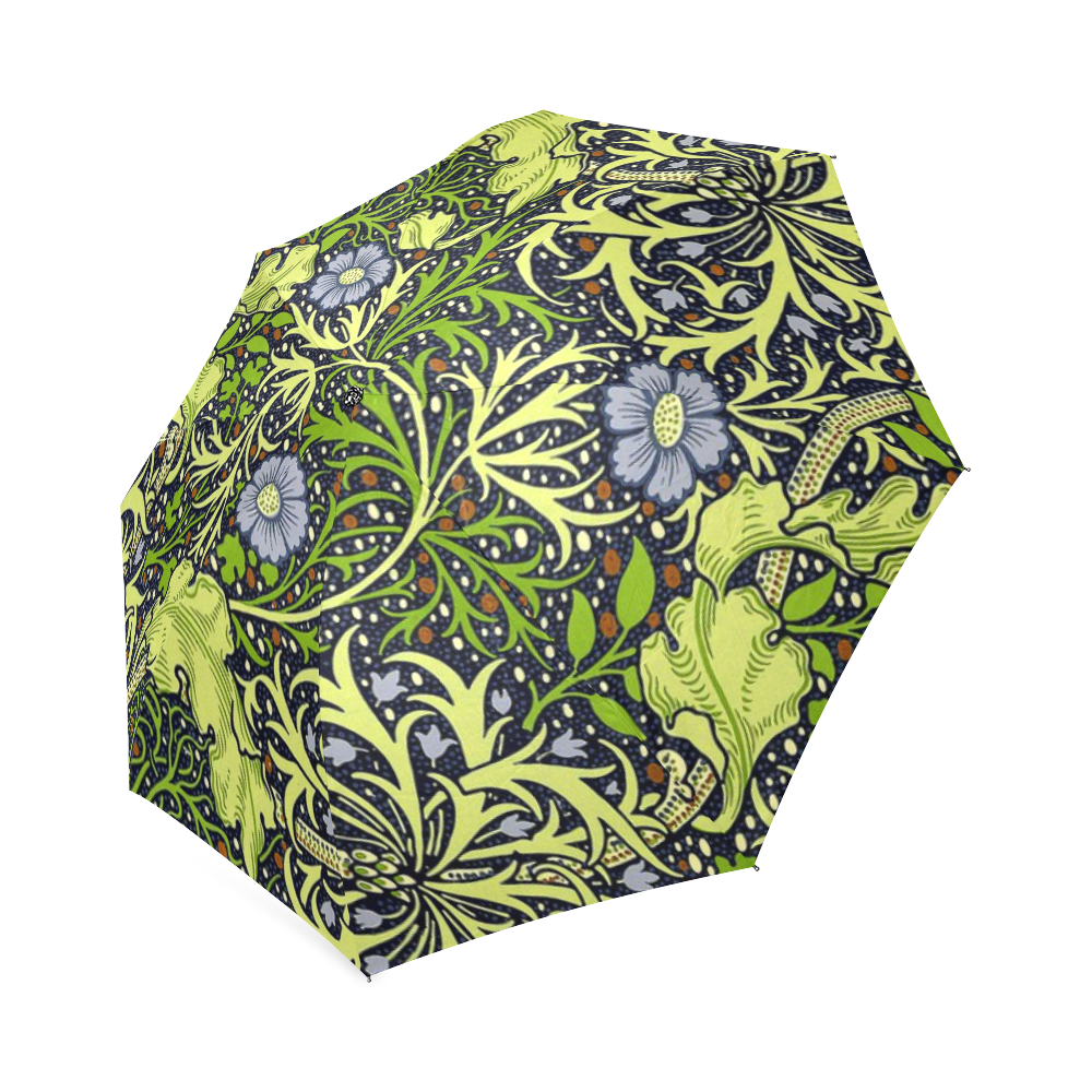 William Morris Seaweed Vintage Floral Wallpaper Foldable - Umbrella , HD Wallpaper & Backgrounds